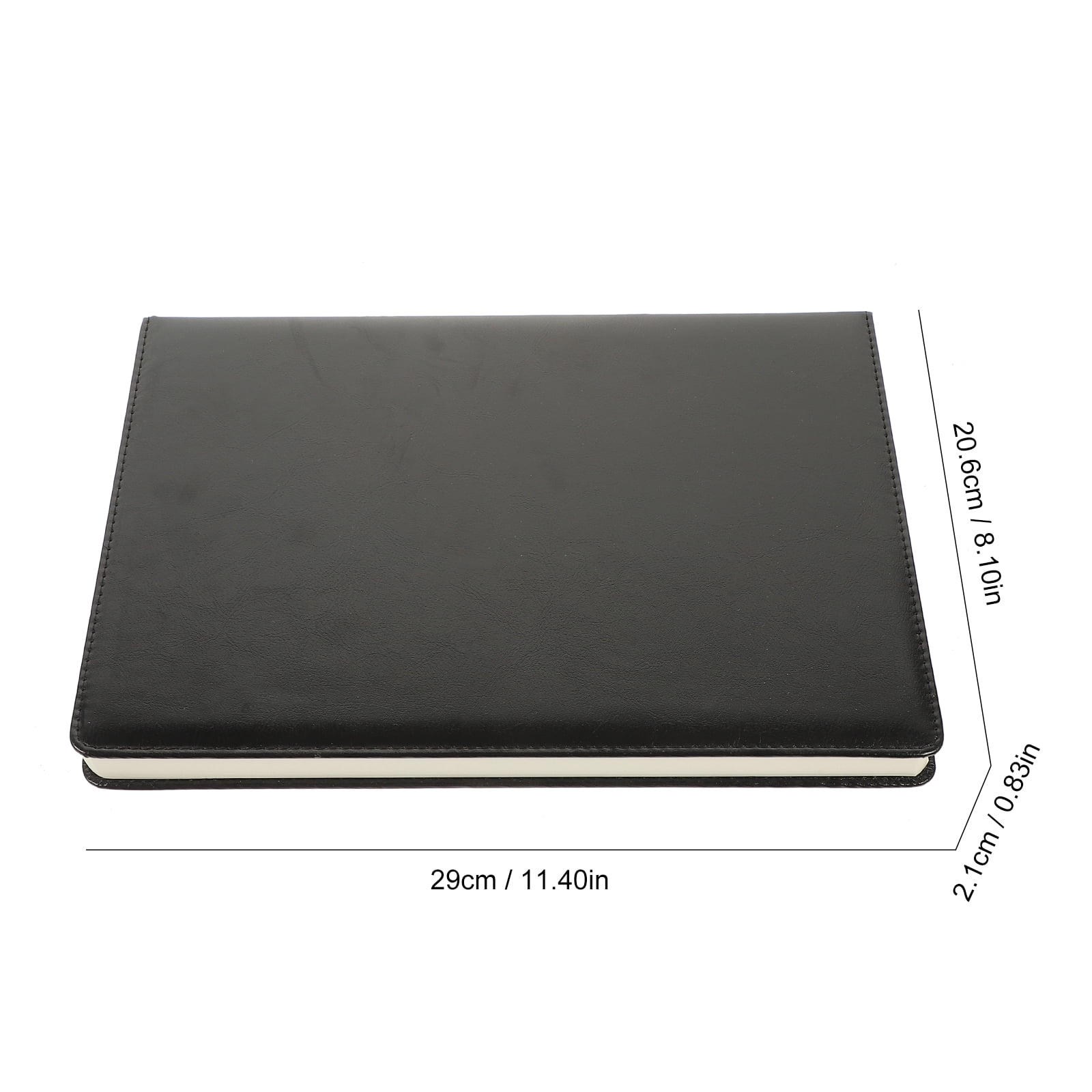 WORGEOUS A4 Lined Paper Mini Notepads Bulk Journal Stationery Portfolios for Men Work Black