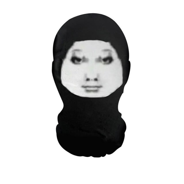 Funny Spoof Mask, 3D Printed, Emoticon Headscarf, Creative Prank Cosplay Mask, Riding Sunscreen