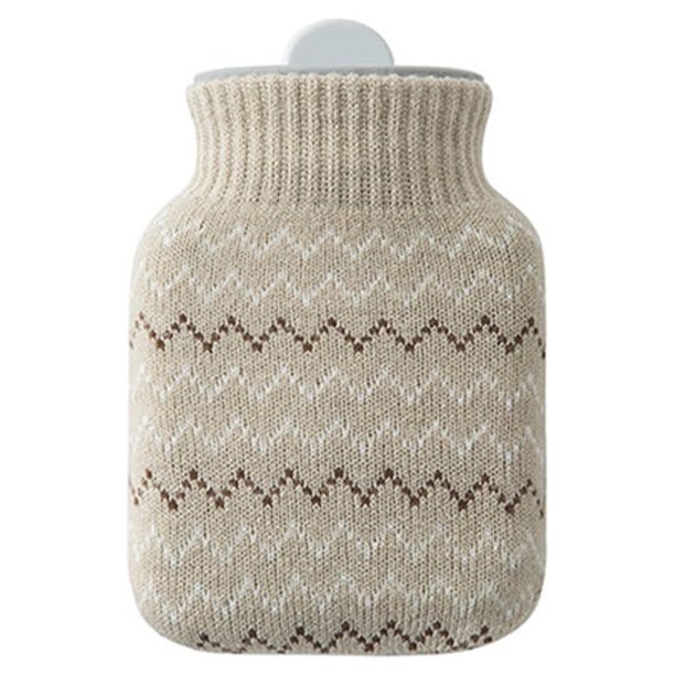 Bearachild Bolsa de agua caliente Reutilizable Calentadores de manos para el hogar Bolso de relleno de silicona Suministros térmicos Gris