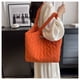 thumbnail image 3 of Xiao Hua Bolso de lona de esponja para mujer, bolso de compras de verano, bolso de hombro, rojo, 3 of 5