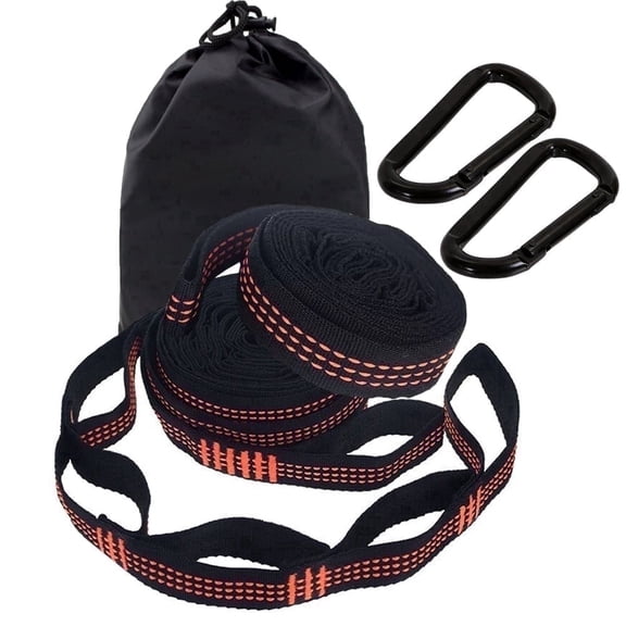 GRMUAIT Hammock Straps for Trees – 9.9ft Heavy-Duty Tree Hanging Kit with Carabiners