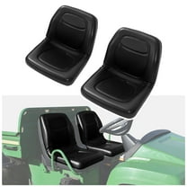 KOJEM Pair High Back Seats Compatible with John Deere Gator XUV 850D 620I TX 4X2 Turf TX 4X2 4X2 HPX F735 F725 F710 GX355 GX345 Replacement for VG11696 Black
