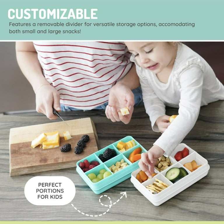 Melii Snackle Box Mini – 6‑Compartment Snack Container with