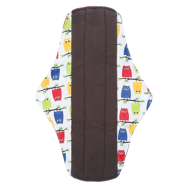 Serviette Hygiénique Réutilisable Lavable en Bambou Charbon pour Femmes Confortable et Sécurisée