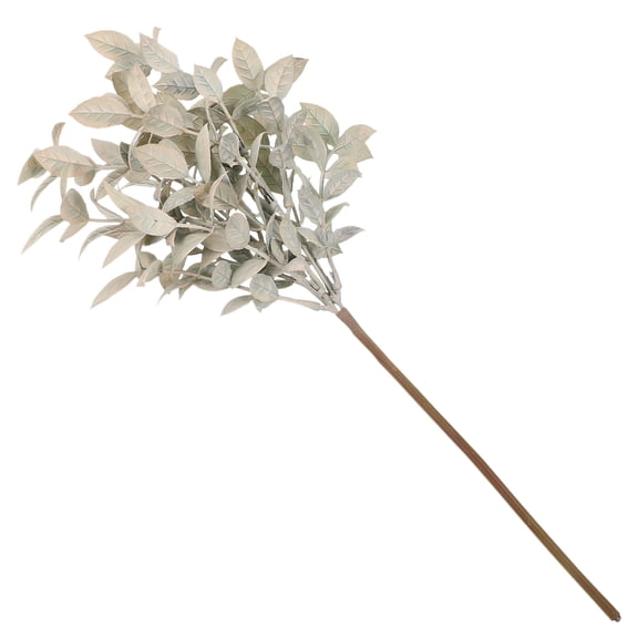 TABLZONE Grey Artificial Green Plant Stems Faux Greenery Decorative Picks for Home Wedding Decor
