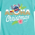 thumbnail image 3 of Lilo & Stitch - Aloha Christmas - Girls Fitted Short Sleeve Tee, 3 of 5