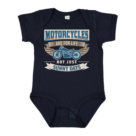 

Inktastic Motorcycles Are for Life Biker Gift Baby Boy or Baby Girl Bodysuit