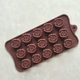 thumbnail image 4 of Flower Shape Silicone Molds,Chocolate Silicone Molds,Candy Mold ,Rose Flower Shape Baking Mold,Non-stick Silicone Tray for Hard Candy Caramels Jello Gummy Truffles,Wedding,Festival -15 Cavity, 4 of 8
