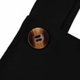 thumbnail image 4 of RYDCOT Women's Summer Faux Linen Short Overalls Casual Bib Overall Knee Length Rompers with Pockets Black, 4 of 7