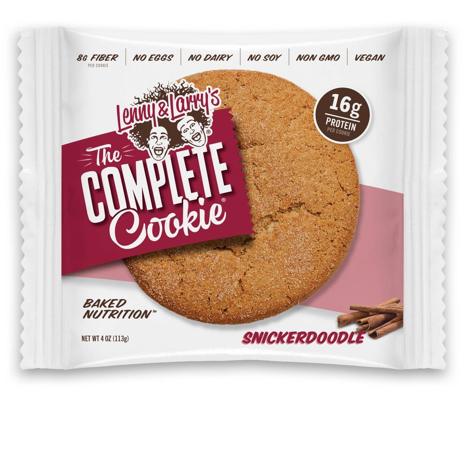 Lenny & Larry's The Complete Cookie, Snickerdoodle, 4-Ounce Vegan