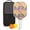 White-1, variant on Pickleball Paddles Set Of 1, Fiberglass Surface, Floral, Flowers Print, 1 Paddle, 2 Balls & Bag