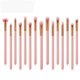 thumbnail image 1 of Juego de 15 brochas de maquillaje para ojos, juego de brochas de maquillaje para sombra de ojos incluido, mini brocha para cejas con mango de madera (rosa), 1 of 5