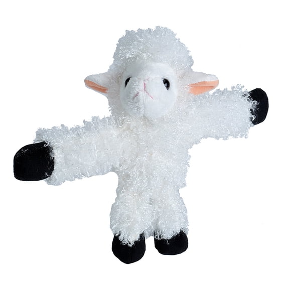 Wild Republic Huggers Lamb White, Gift for Kids, Plush Toy, Fill is Spun Recycled Water Bottles, 8 Inches