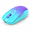 Gradient Mint Green to Purple, variant on Purple and Green Dual Mode Rechargeable Wireless Mouse for Laptop, Tablet, and Desktop