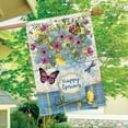 thumbnail image 4 of Briarwood Lane Happy Spring Floral Jar House Flag, 4 of 4