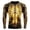 Yellow, variant on CONFREE Halloween Mens Short Sleeve Tshirts Crew Neck Spooky Skeleton Graphic Lightweight Fall Casual Tees