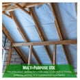 thumbnail image 4 of GolySw - White Plastic Sheeting - 6 mil - (12' x 100') - Thick Plastic Sheeting, Heavy Duty Polyethylene Film, Drop Cloth Vapor Barrier Covering for Crawl Space, 4 of 7