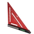 thumbnail image 4 of Rafter Square, 7 Inch Aluminum Alloy Polished  Accurate Scaling Built In Magnets Carpenter Square Removable Short Ruler  Square For Woodworking Carpentry, 4 of 8
