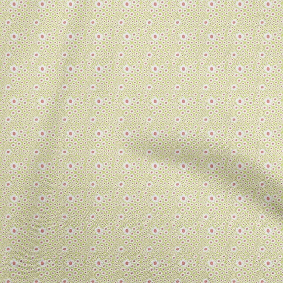 oneOone Georgette Viscose Lime Green Fabric Kids Flowers Sewing Craft Projects Fabric Prints By Yard 42 Inch Wide
