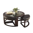 thumbnail image 2 of Ashley Furniture Table Basse Marion avec 4 Tabourets en Brun Foncé, 2 of 2