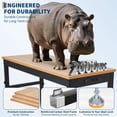 thumbnail image 3 of 48 In Adjustable Height Workbench with Heavy-Duty Rubberwood Top and Built-In Power Outlets - 2500 LB Capacity Table for Garage Workshop Office, 3 of 7