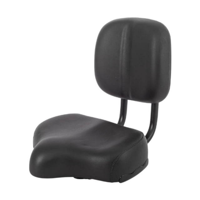 Asiento de bicicleta con cojín de respaldo de la bicicleta suave de la bicicleta del asiento del asiento del ciclismo de bicicleta Negro