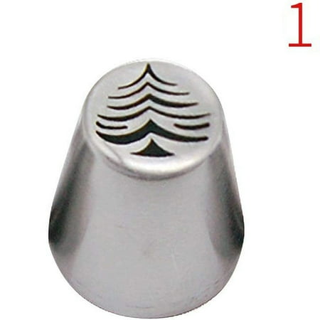 

1PC Christmas Flower Frosting Tips Nozzles Xmas Flower Icing Piping Nozzles Decorating Icing Tips Tools for Cake Baking Supplies for Cookie Cupcake Birthday Party A