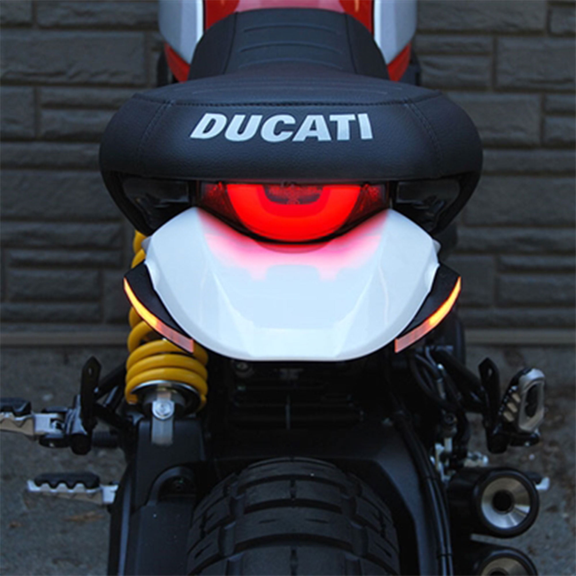 New Rage Cycles Ducati Scrambler Desert Fender Eliminator with Turn Signals