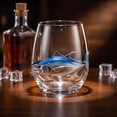 thumbnail image 5 of Ocean Animals Glassware, 2D Stemless Wine Glasses, Handcrafted Marine Animal Bar Glass for Coastal Home Decor Ocean Lovers, 5 of 8