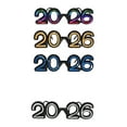 thumbnail image 1 of KAKOWELY 4 gafas de sol divertidas para fiesta de Año Nuevo 2026, accesorios fotográficos y decoraciones para fiestas., 1 of 4