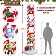 thumbnail image 2 of Decoraciones inflables navideñas Joliyou de 3 m con Papá Noel con reno, 2 of 9