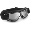 thumbnail image 1 of Motorcycle Riding Goggles Vintage Leather Aviator Glasses Scooter ATV Outdoor Eyewear, 1 of 7