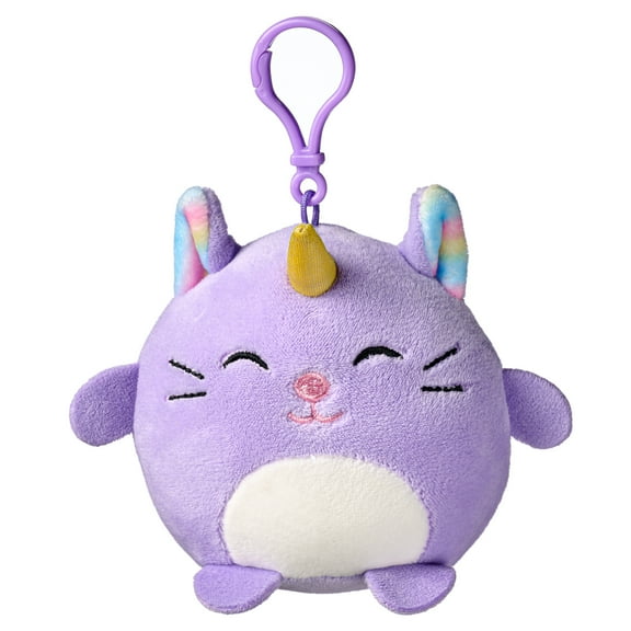 American Greetings 4 in. Plush Unicorn Cat Backpack Clip (1-Count)