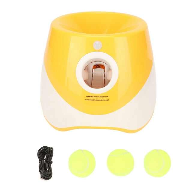 Lanzador automático de pelotas para perros, Lanzador automático de pelotas para perros Lanzador de pelotas de tenis para perros Lanzador de pelotas para mascotas Juego de lanzamiento El mejor en su clase