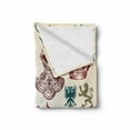 thumbnail image 2 of Medieval Soft Flannel Fleece Throw Blanket, Medieval Renaissances Retro Style Baroque Classical Illustration Art Print, Cozy Plush for Indoor and Outdoor Use, 60" x 80", Multicolor, by Ambesonne, 2 of 6