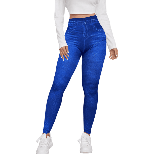 Leggings de Mujer Estilo Mezclilla Unitalla Comodidad y Estilo en Leggins
