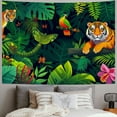 thumbnail image 2 of JRXY Wild Animal Pattern Tapestry - High-Quality Short Plush, Soft and Lightweight Painting, 2 of 6