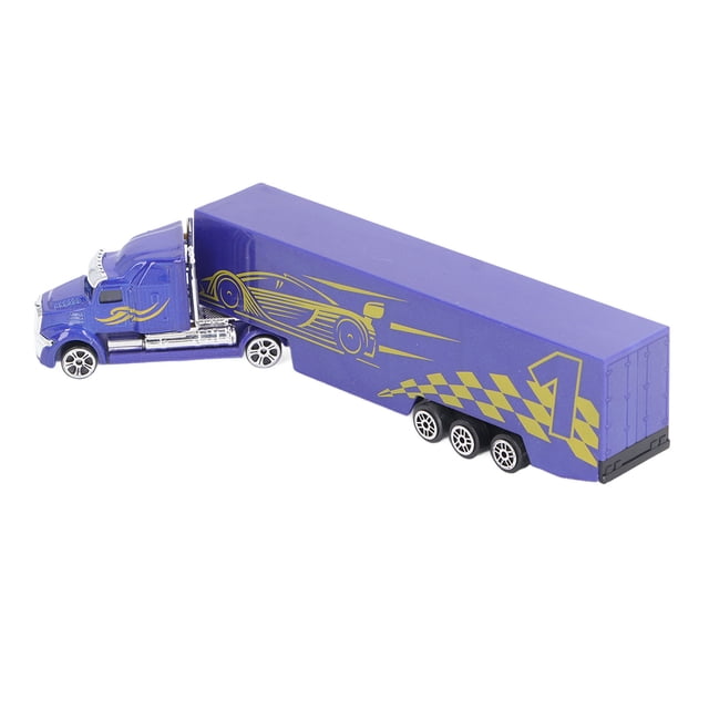 Lifelike Container Truck Model Toy With Detachable Tractor, Collectible For Kids And Home Decor, Parent Child Interaction