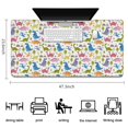 thumbnail image 5 of Long Mouse Pads for Desk,Colorful Cartoon Dinosaurs Landscape Desk Mats on Top Of Desks, Desk Mouse Pad Extra Large with 3mm Non-Slip Base and Stitched Edge for Gaming,Work,Home 47.3"x23.6", 5 of 5