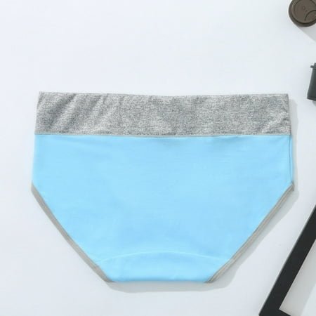 

nsendm Women Panties Underpants Patchwork Briefs Color Knickers Underwear Solid Bikini Seamless Tops for Women Pack Underwear Multicolor 3X-Large