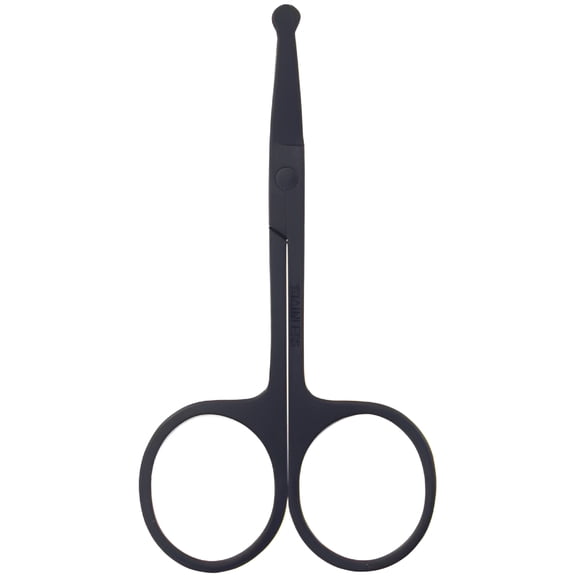 ACDANC 3.5-Inch Stainless Steel Dog Pet Round-Tip Sharp Tip Home Grooming Scissors for Nose Hair,Ear Hair,Face Hair,Paw Hair Multicolor Pet Grooming Scissors (Black Round Tip)