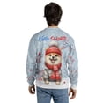 thumbnail image 5 of Hello Winter Pomeranian Smiling in Red Scarf Hat Welcome Christmas All Over Print 3D Sweatshirt Unisex Merch Pom Dog Lover Gifts - 00017, 5 of 6
