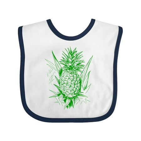 

Inktastic Unpicked Pineapple in Green Gift Baby Boy or Baby Girl Bib