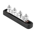 thumbnail image 1 of Qiilu 4 Studs Bus Bar Electric Terminal Junction Block 100A AC 300V DC 48V, Electric Terminal Junction,4 Positions Bus Bar, 1 of 8