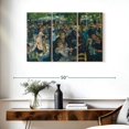thumbnail image 3 of Elephant Stock Dance At Le Moulin De La Galette Wall Art - Horizontal Multi Panel Canvas - Living Room Wall Decor - People Multi Panel - Teal And Green Decor By Pierre Auguste Renoir - 38" x 24", 3 of 8