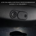 thumbnail image 3 of Yeacher Ultra Thin Camera Cover Protector Webcam Slide Blocker Fit for Tesla Model 3 2017-2019, Protects your, 3 of 5