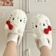 thumbnail image 3 of Sanrioed Hello Kitty Women Plush Slippers Anime Kawaii Cute Cotton Shoes Student Winter Bedroom Soft Shoes Girls Festival Gifts, 3 of 5