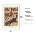 thumbnail image 2 of Ancient Greek Olympiad Hieroglyphs - From an Original Book - Color Plate - Fine Art Rolled Canvas Print 27in x 40in, 2 of 4