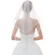 thumbnail image 3 of Velo de novia Velos de novia cortos simples para mujer TUNC Sencillez, 3 of 5