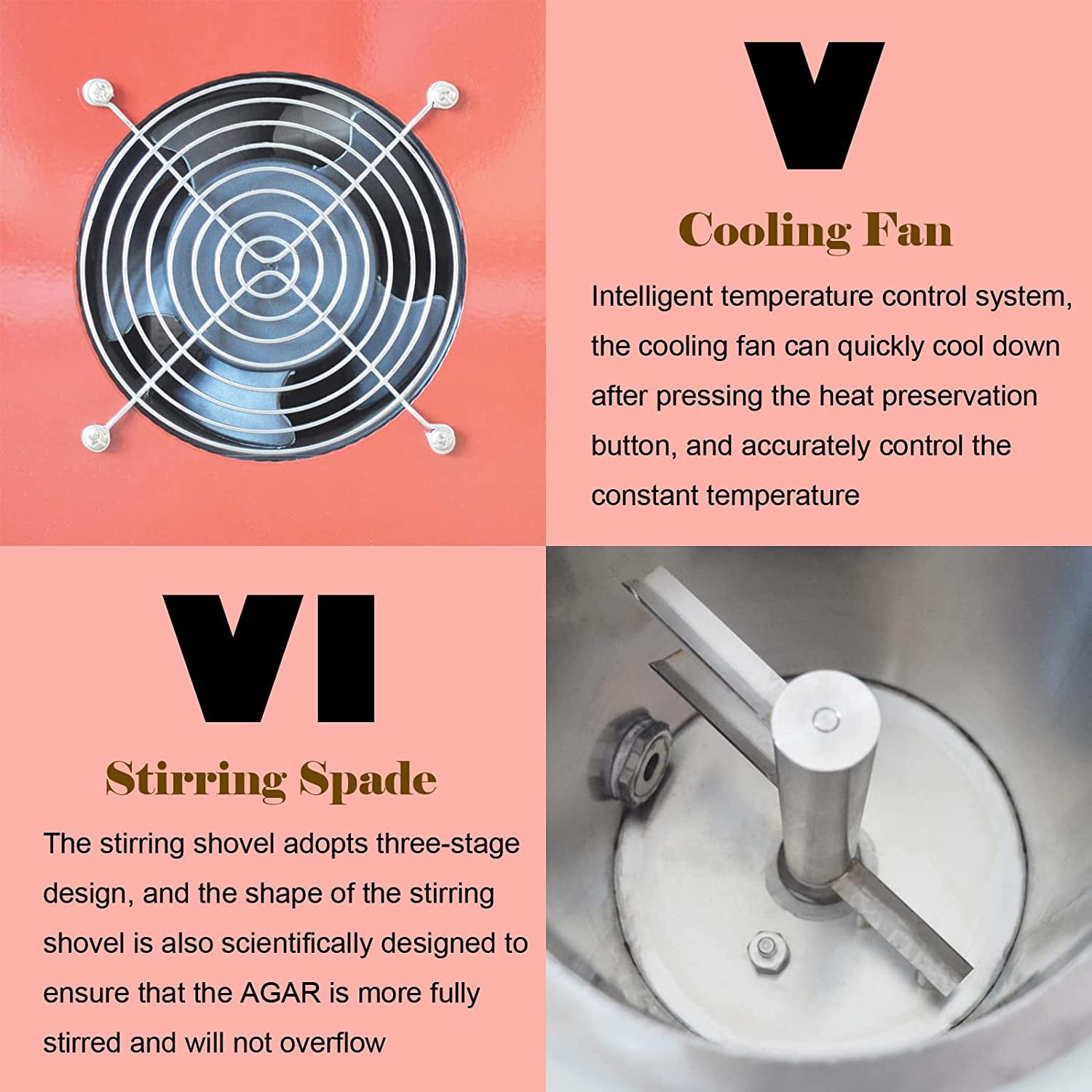 Agar-agar Mixer Lab Agar Melting Hydrocolloid Duplicating Stirrer Visible Window